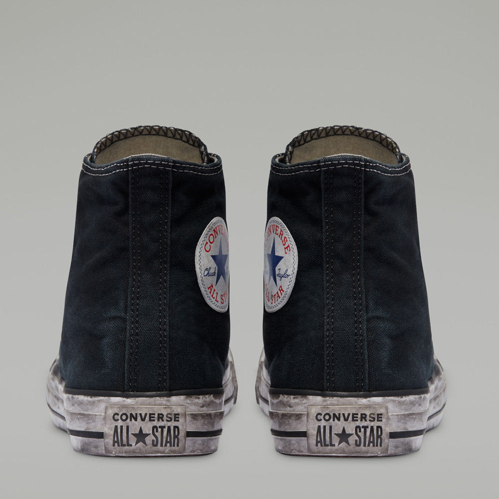 Scarpe Unisex CONVERSE Sneakers linea Chuck Taylor All Star Canvas Smoke High Top in Tessuto Nero