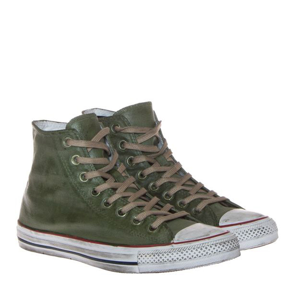 Scarpe Unisex CONVERSE Sneakers linea Chuck Taylor All Star Canvas Waxed in Tessuto Verde