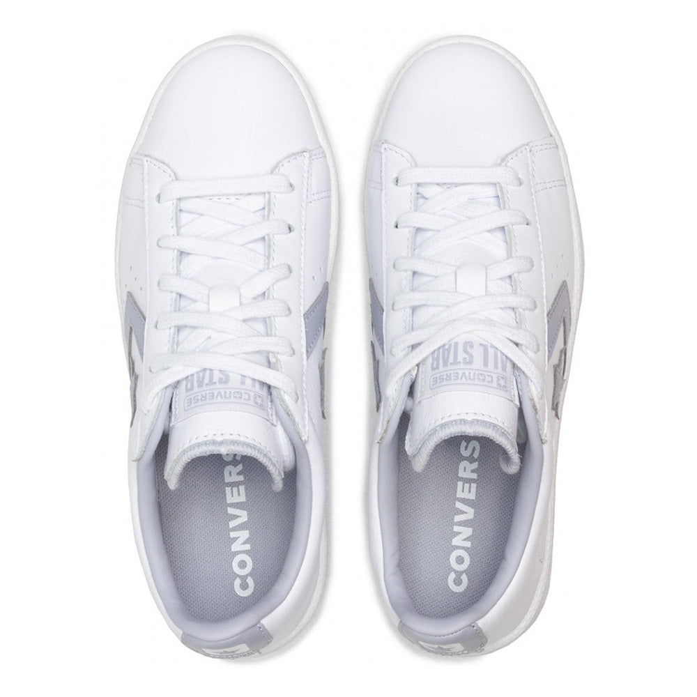 Scarpe Uomo CONVERSE Sneakers linea Pro Leather Low Top Shoe in Pelle Bianca