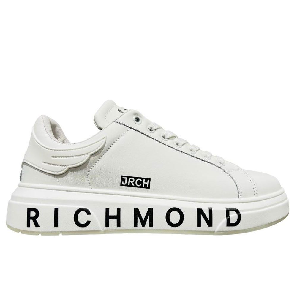 Scarpe Uomo JOHN RICHMOND Sneakers In Pelle Bianca 18131 A Sconto scarpe-uomo-john-richmond-sneakers-in-pelle-bianca-18131-a-sconto
