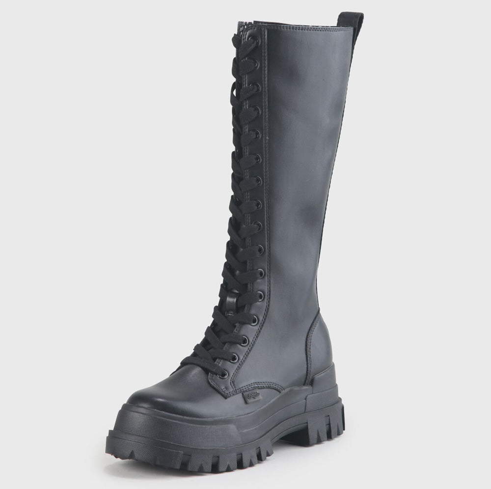 Scarpe BUFFALO Anfibi Alti Vegan linea Aspha On colore Nero