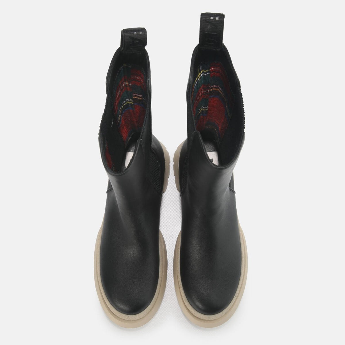 BUFFALO Shoes Vegane Chelsea Boots Sveja Linie Farbe Schwarz
