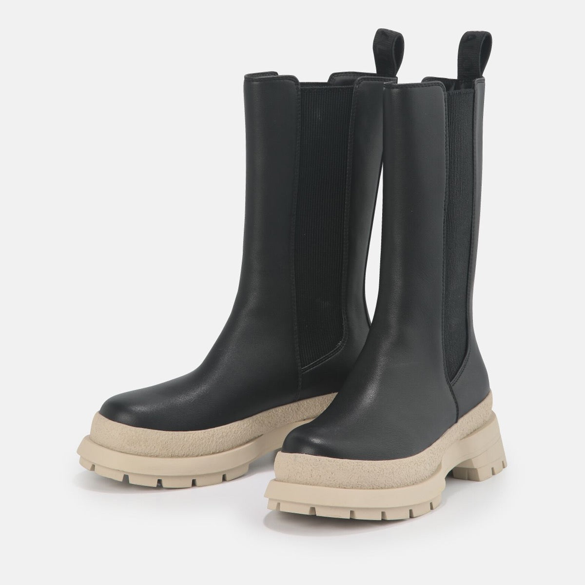 BUFFALO Shoes Vegane Chelsea Boots Sveja Linie Farbe Schwarz