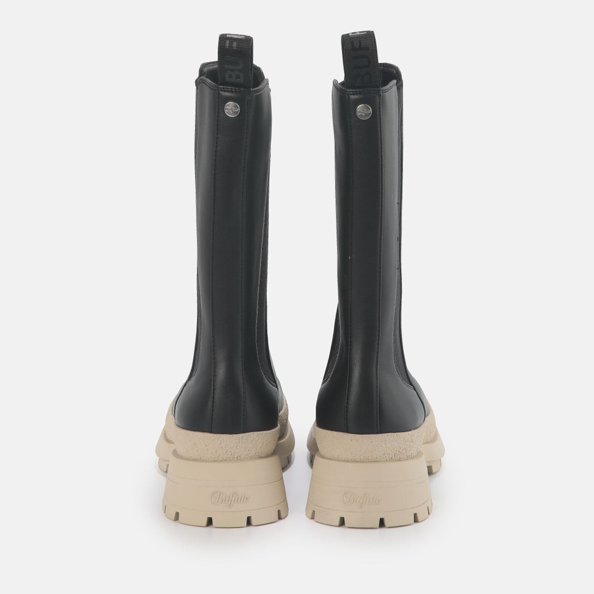 BUFFALO Shoes Vegane Chelsea Boots Sveja Linie Farbe Schwarz