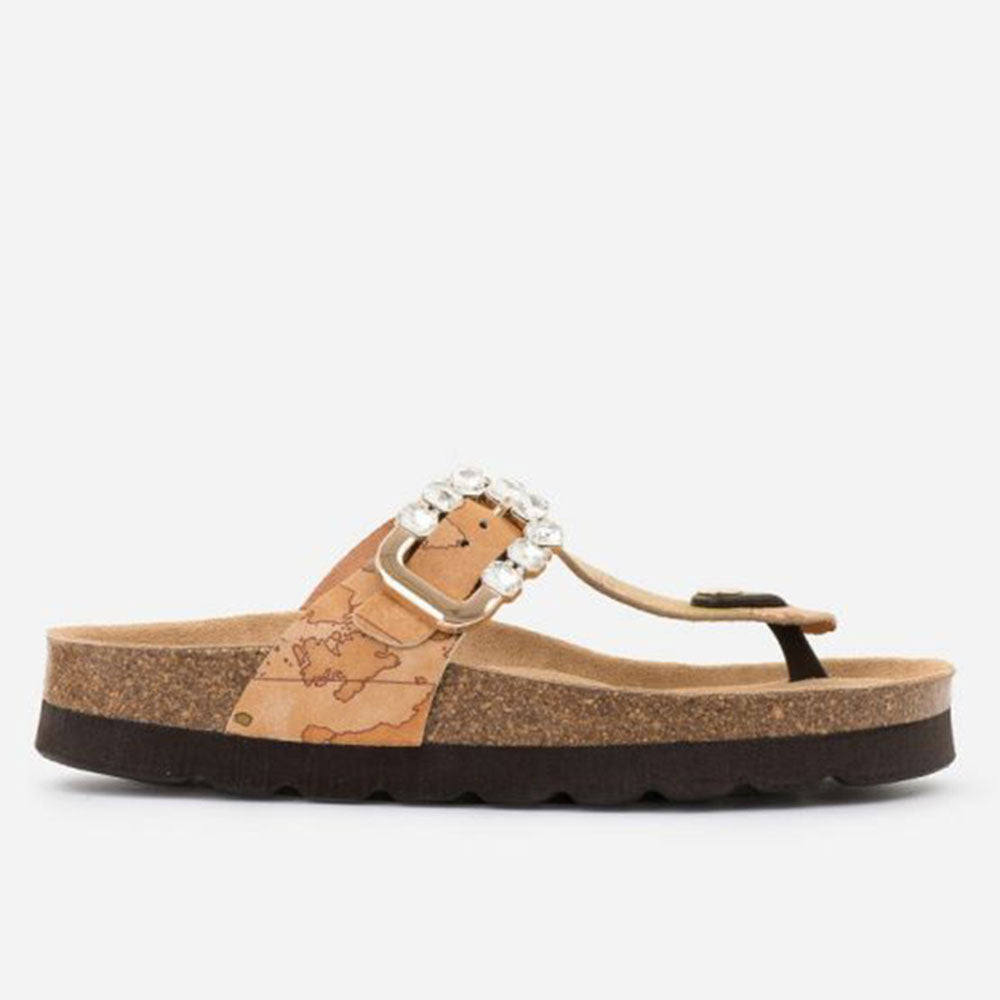 Sandali Donna Infradito in Nappa 1A Classe Alviero Martini stampa Geo Classic E147