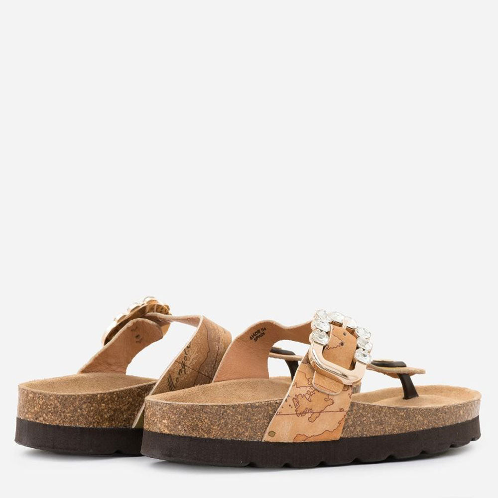 Sandali Donna Infradito in Nappa 1A Classe Alviero Martini stampa Geo Classic E147