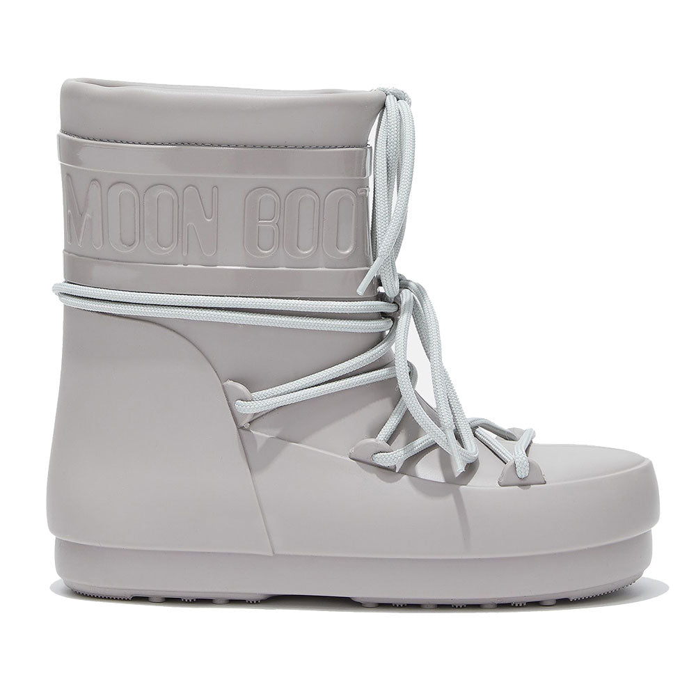Niedrige MOON BOOT Regenstiefel aus grauem Gummi
