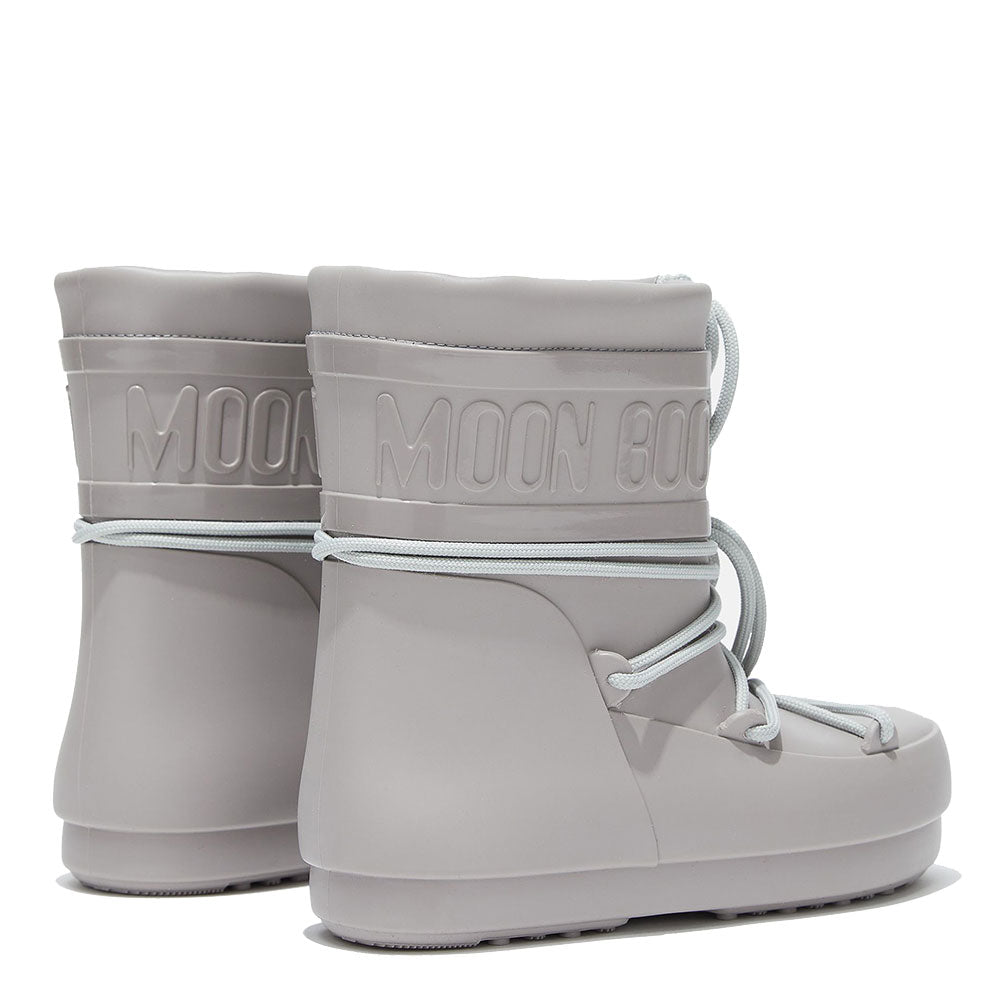 Niedrige MOON BOOT Regenstiefel aus grauem Gummi