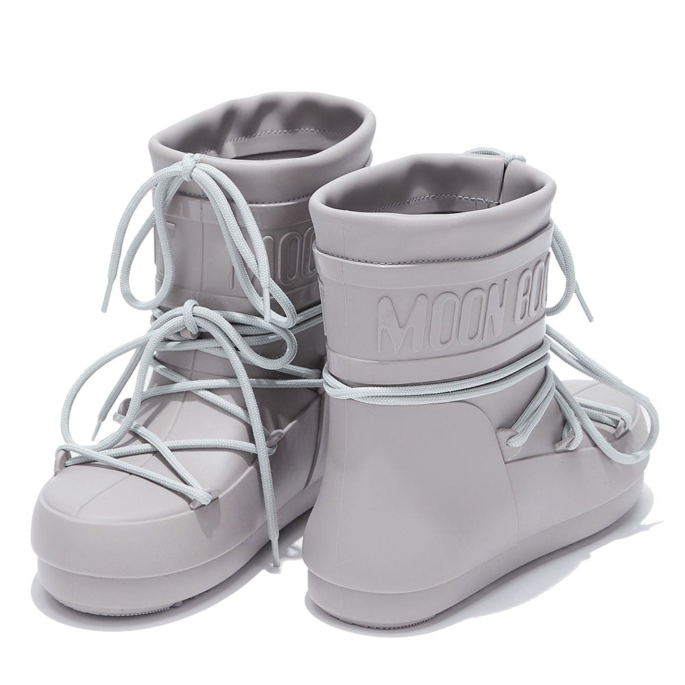 Niedrige MOON BOOT Regenstiefel aus grauem Gummi