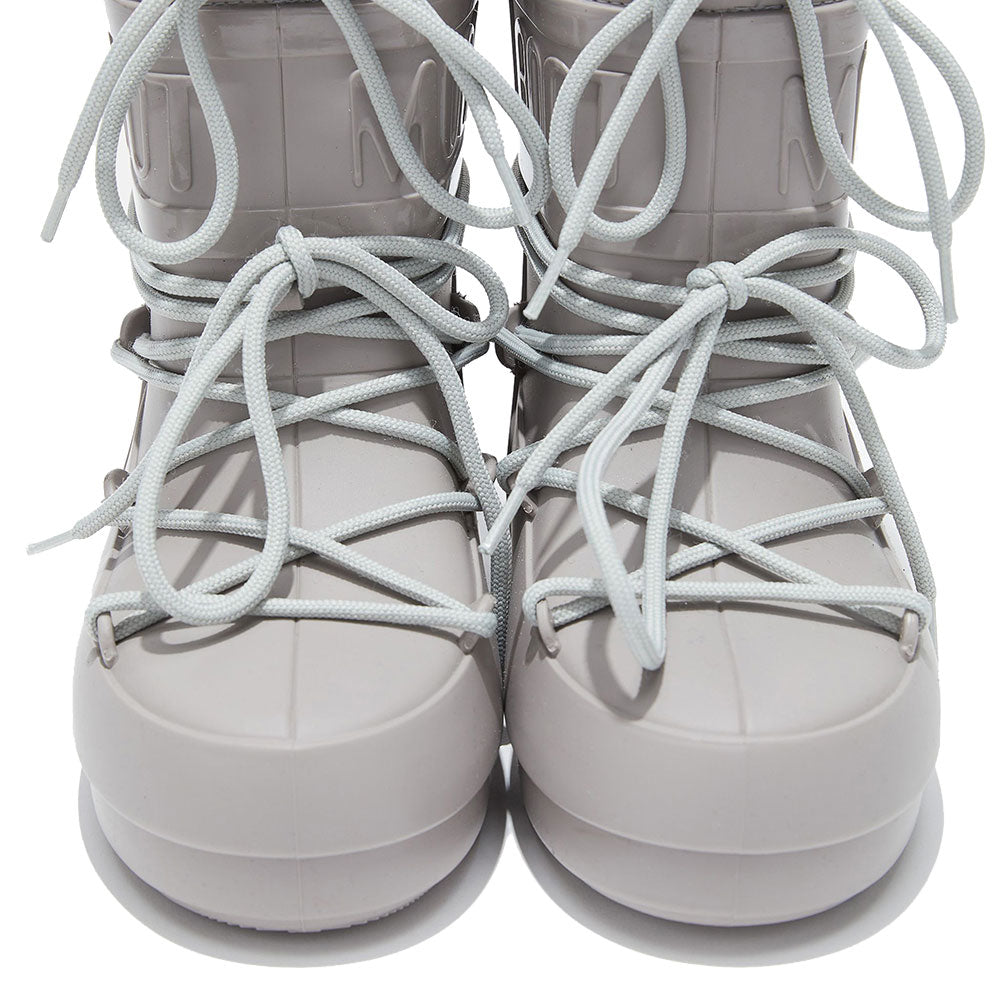 Niedrige MOON BOOT Regenstiefel aus grauem Gummi