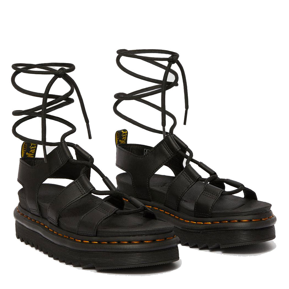 Scarpe Donna DR. MARTENS Sandali linea Nartilla in Pelle Nera