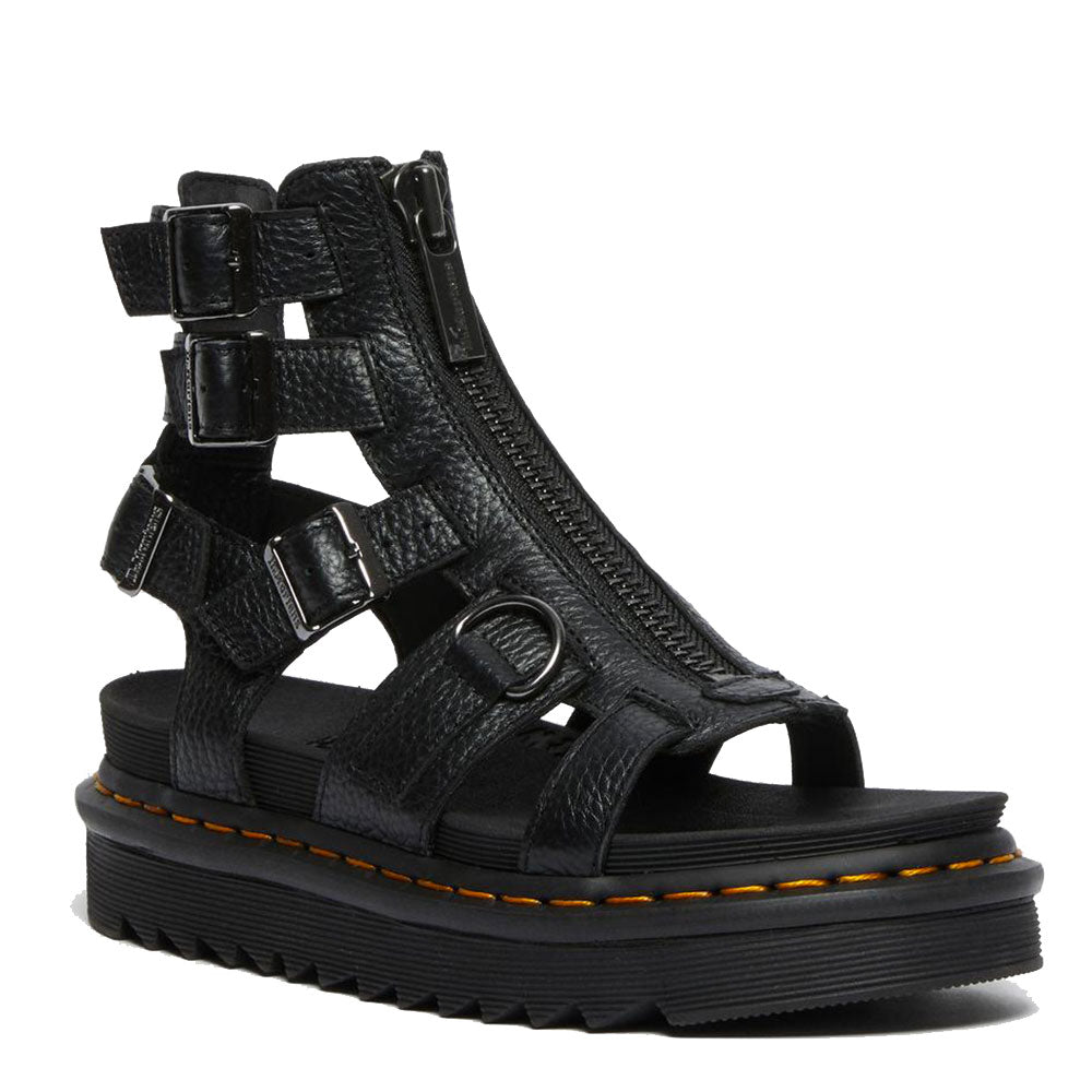 Scarpe Donna DR. MARTENS Sandali linea Olson in Pelle Nera
