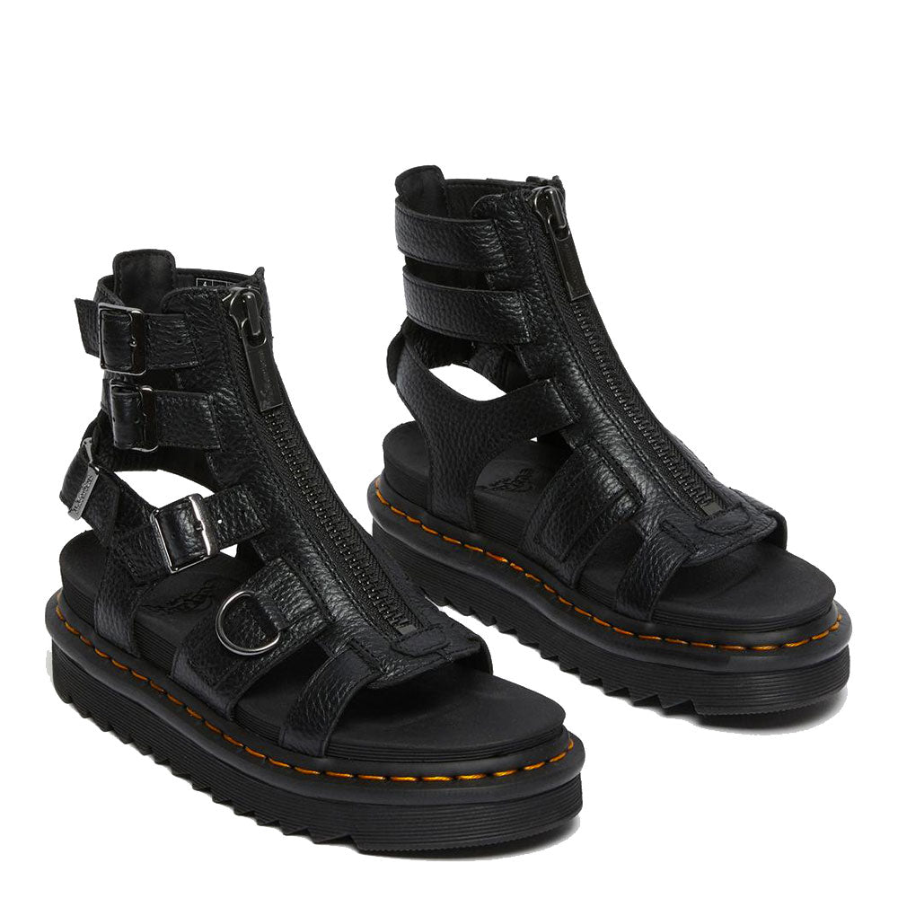 Scarpe Donna DR. MARTENS Sandali linea Olson in Pelle Nera