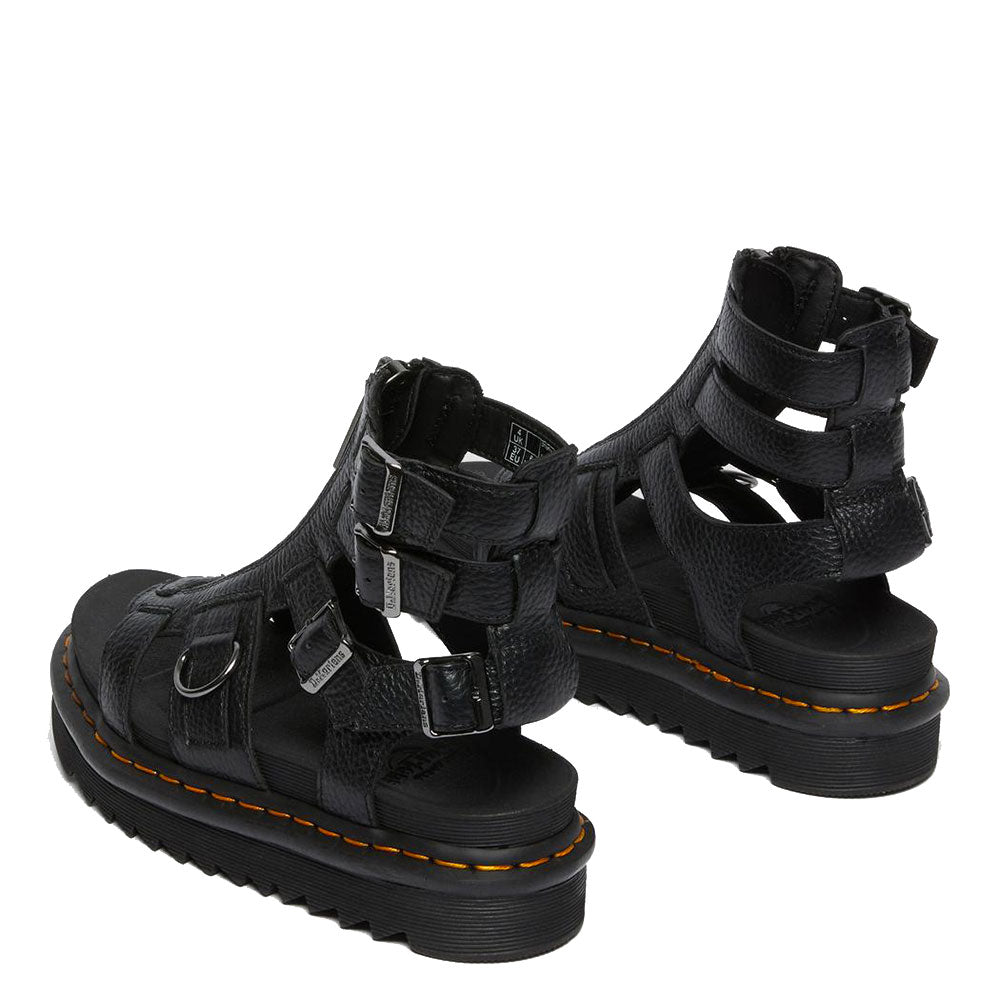 Scarpe Donna DR. MARTENS Sandali linea Olson in Pelle Nera