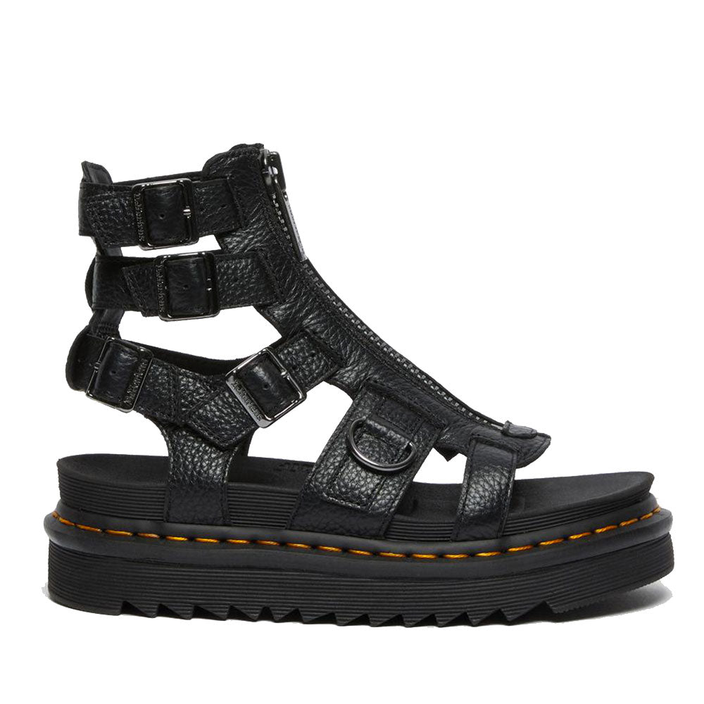 Scarpe Donna DR. MARTENS Sandali linea Olson in Pelle Nera