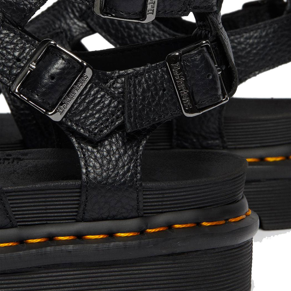 Scarpe Donna DR. MARTENS Sandali linea Olson in Pelle Nera
