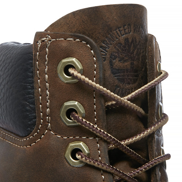Scarpe Uomo TIMBERLAND Stivali linea Premium Heritage 6 Inch colore Marrone Scuro