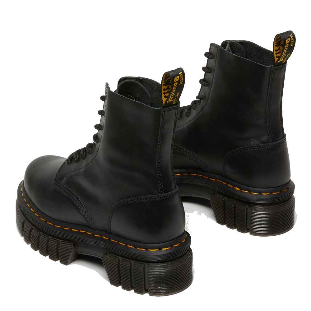 Scarpe Donna DR. MARTENS Stivali Platform linea Audrick in Pelle Nappa Lux Nera