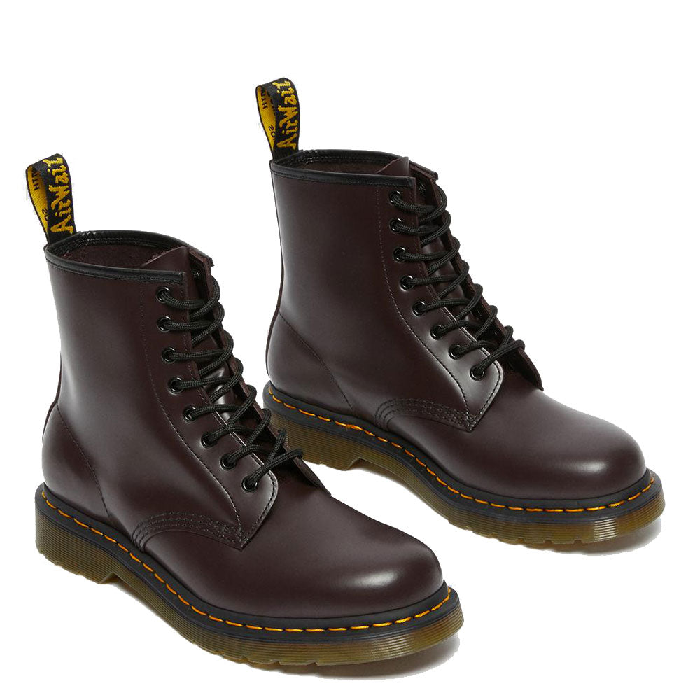 Scarpe Unisex DR. MARTENS Stivali linea 1460 in Pelle Smooth Burgundy