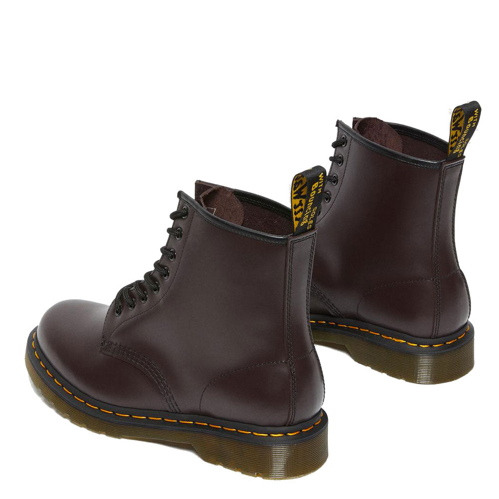 Scarpe Unisex DR. MARTENS Stivali linea 1460 in Pelle Smooth Burgundy