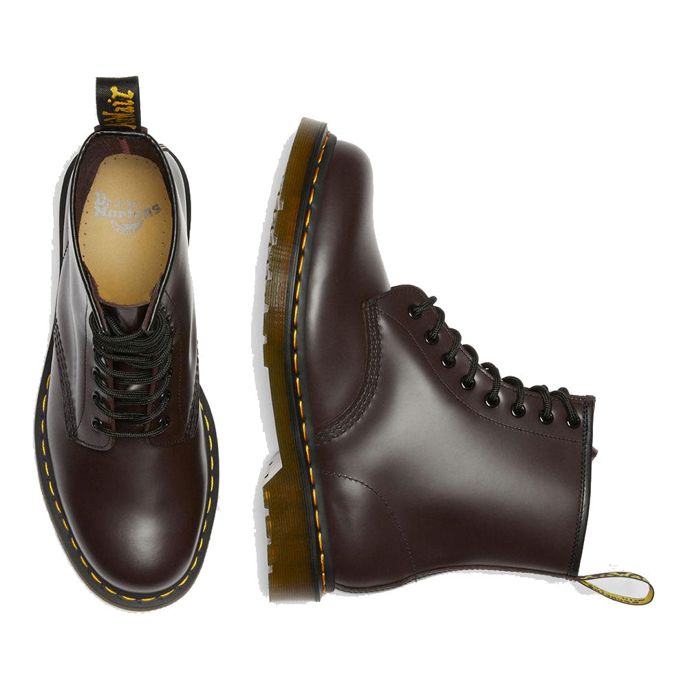 Scarpe Unisex DR. MARTENS Stivali linea 1460 in Pelle Smooth Burgundy