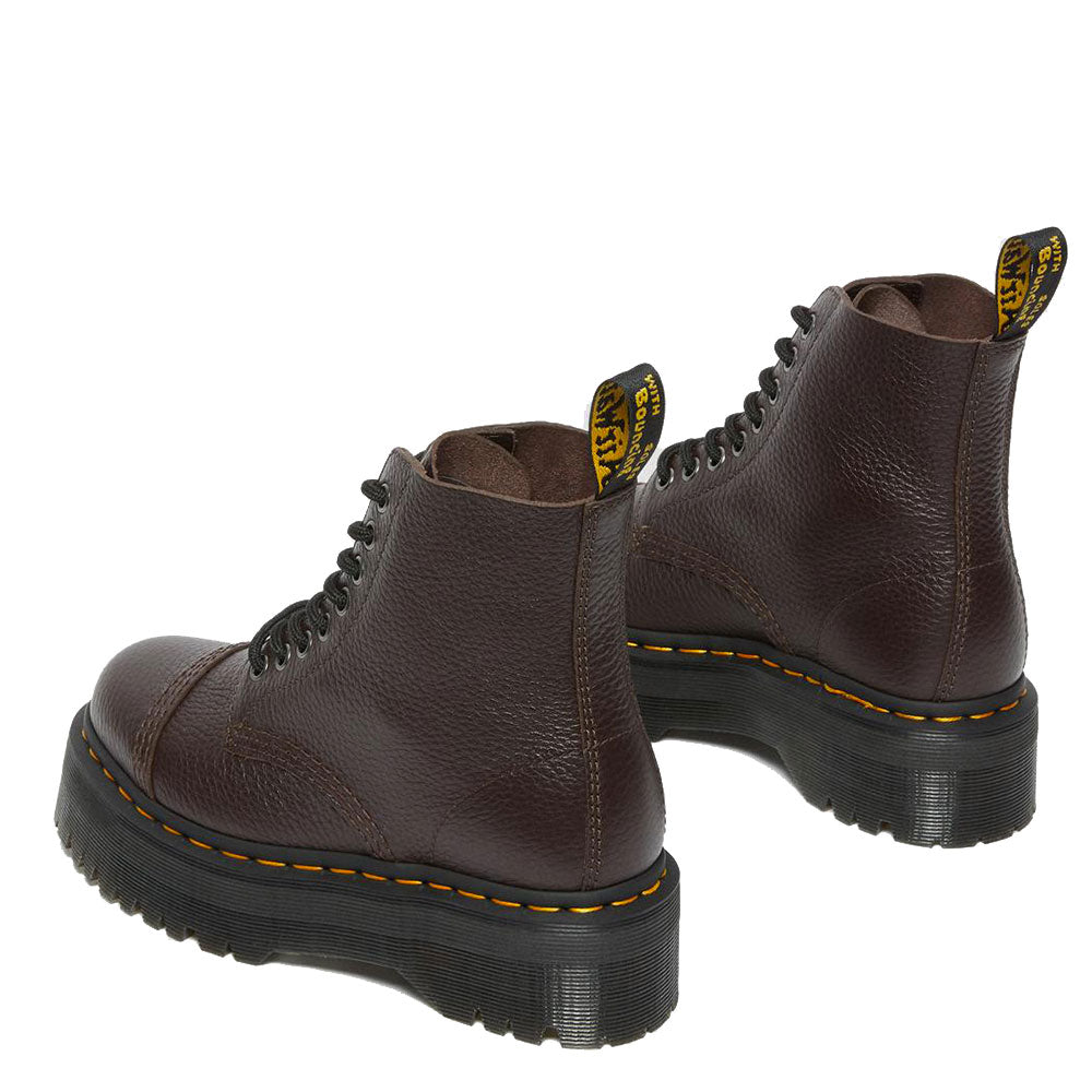 Scarpe Donna DR. MARTENS Stivali Platform linea Sinclair in Pelle Burgundy