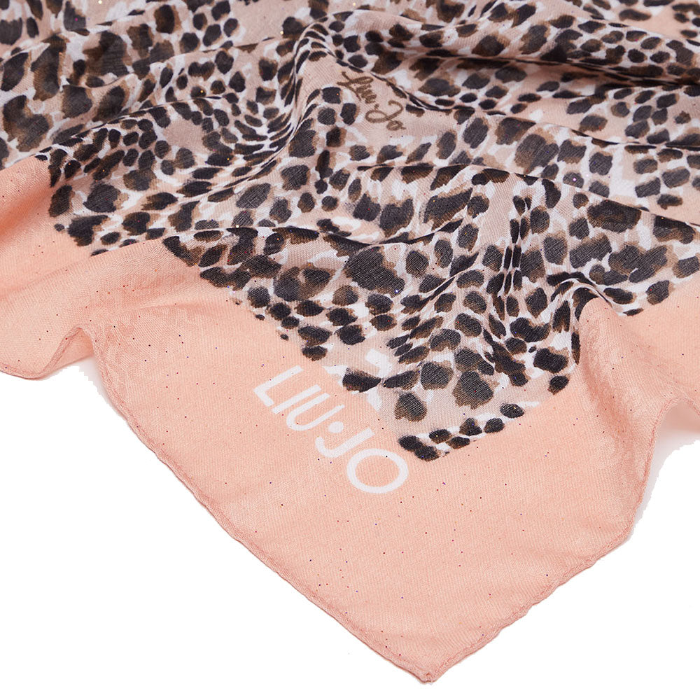 Foulard Donna 120 x 120 cm LIU JO in Tessuto stampa Animalier