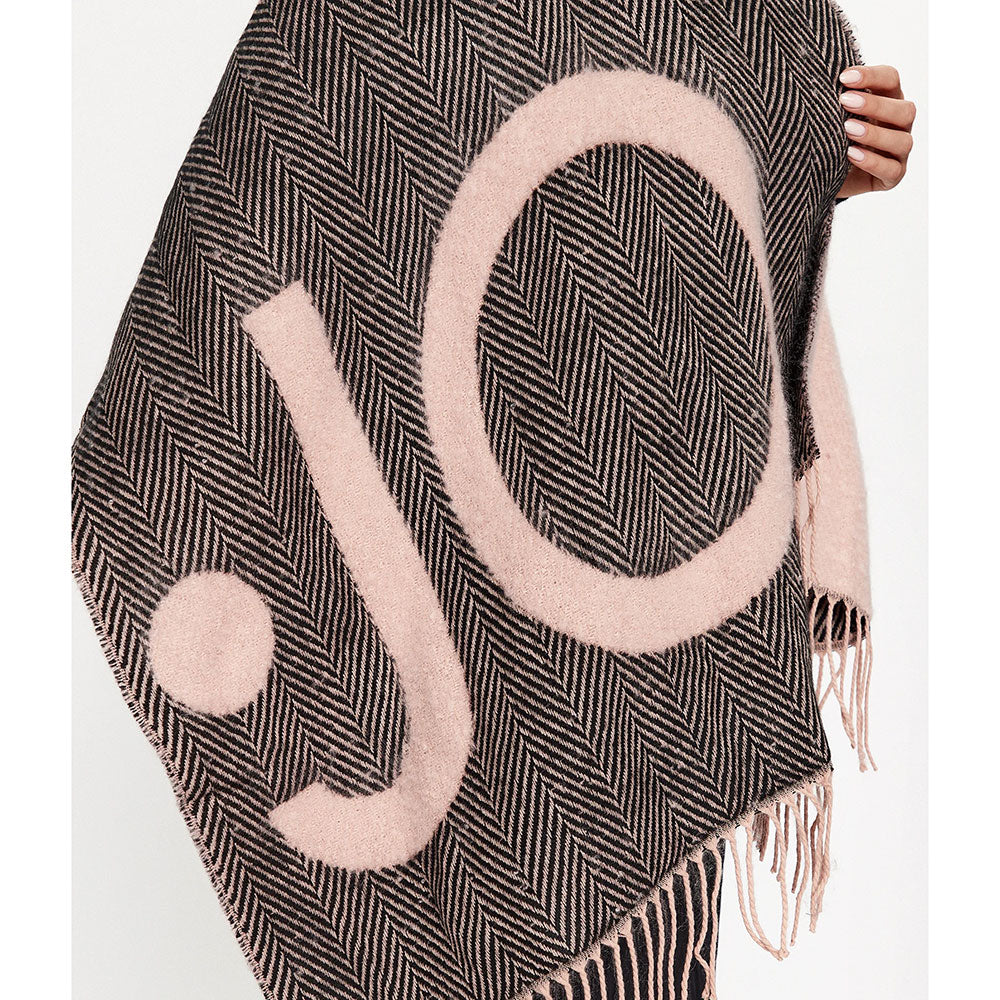 Stola Donna 180 x 70 cm LIU JO in Tessuto Garzato con Logo