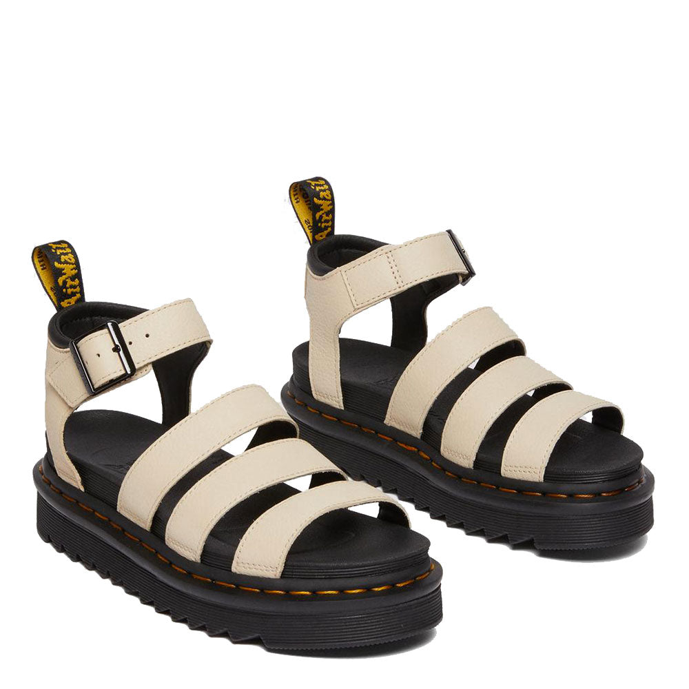 Scarpe Donna DR. MARTENS Sandali linea Blaire in Pelle Martellata Beige