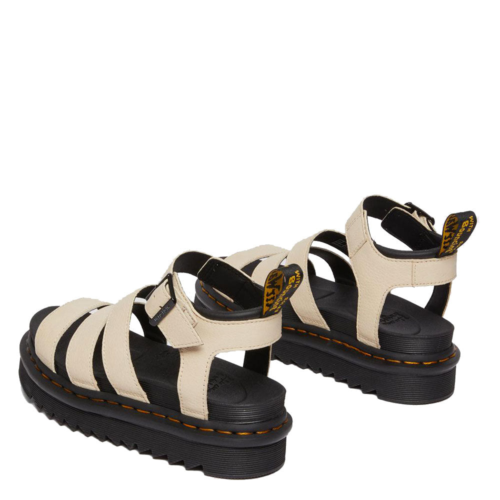 Scarpe Donna DR. MARTENS Sandali linea Blaire in Pelle Martellata Beige
