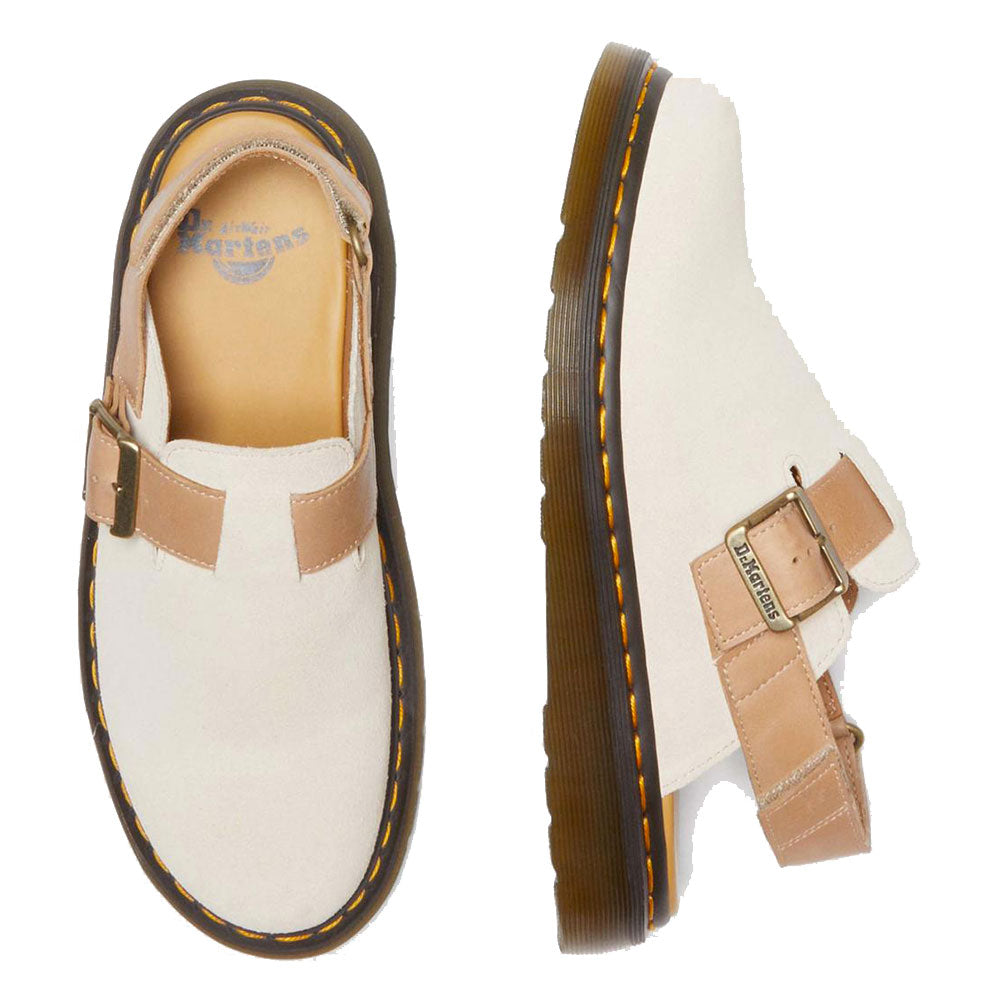 Scarpe Unisex DR. MARTENS linea Jorge II in Pelle Scamosciata Beige