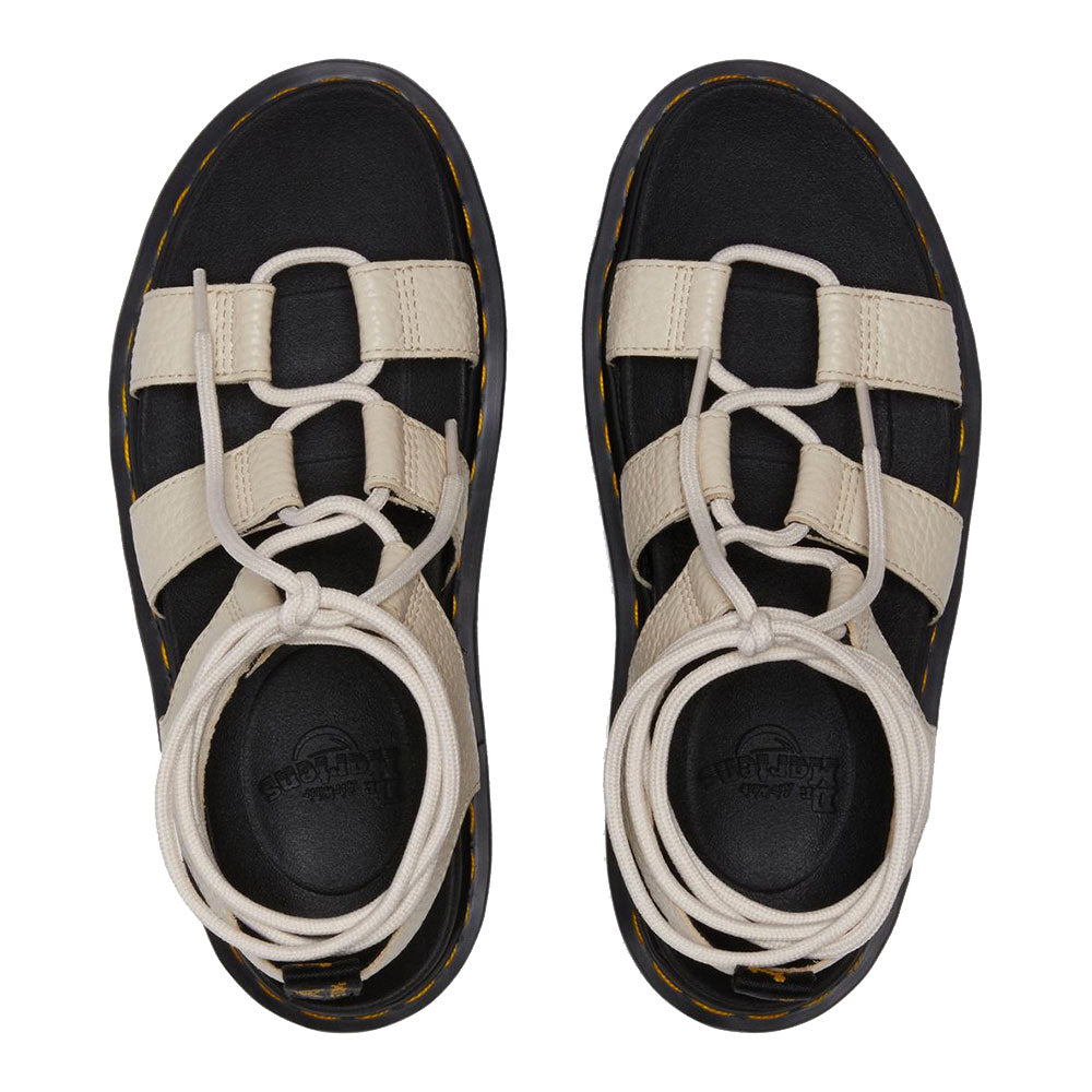 Scarpe Donna DR. MARTENS Sandali linea Nartilla in Pelle Martellata Beige
