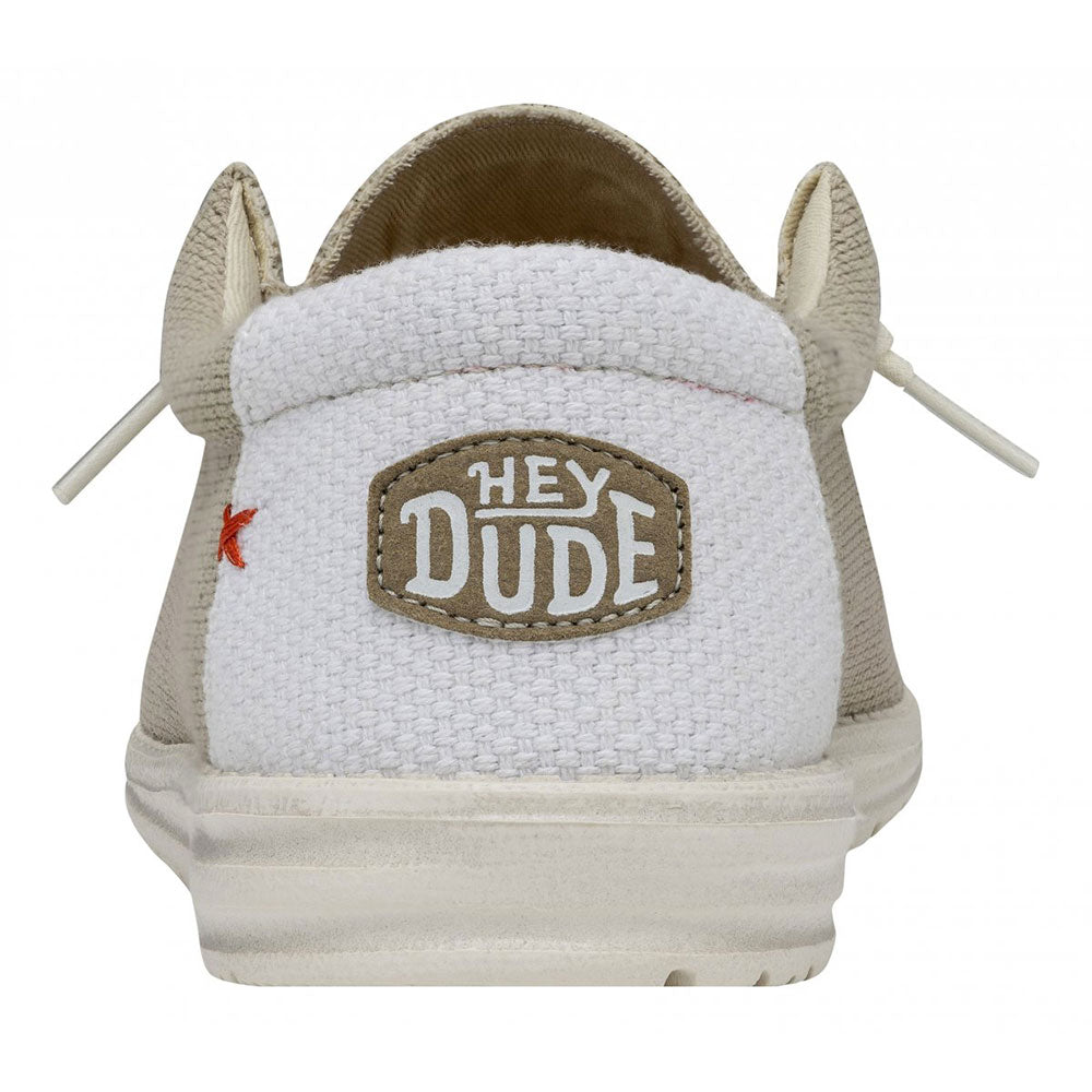 Scarpe Uomo HEY DUDE linea Wally Braided colore Off White