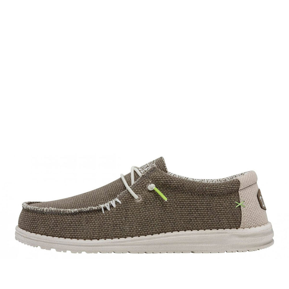 Scarpe Uomo HEY DUDE linea Wally Braided colore Fossil