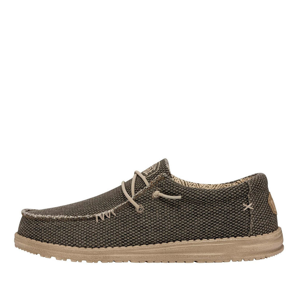 Scarpe Uomo HEY DUDE linea Wally Braided colore Army 3VE