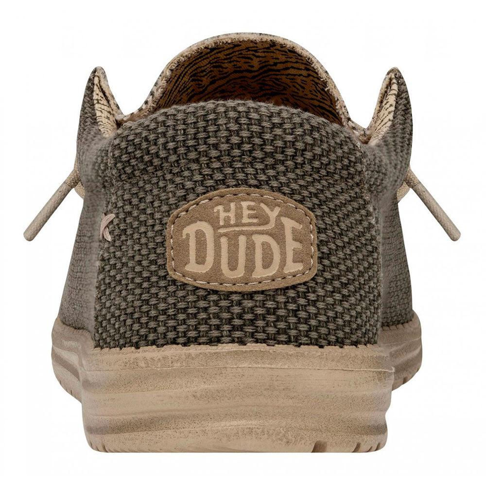 Scarpe Uomo HEY DUDE linea Wally Braided colore Army 3VE