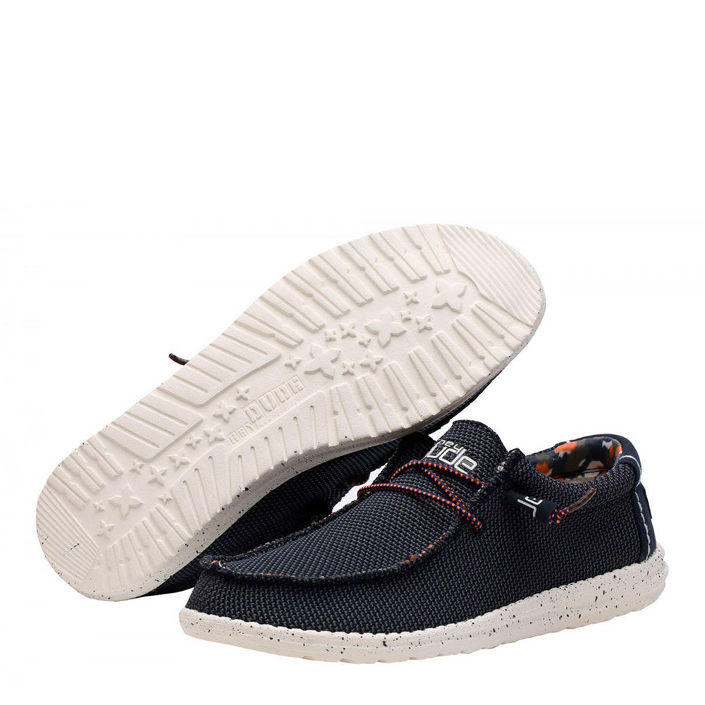 Scarpe Uomo HEY DUDE linea Wally Sox colore Blue Multi 4NY
