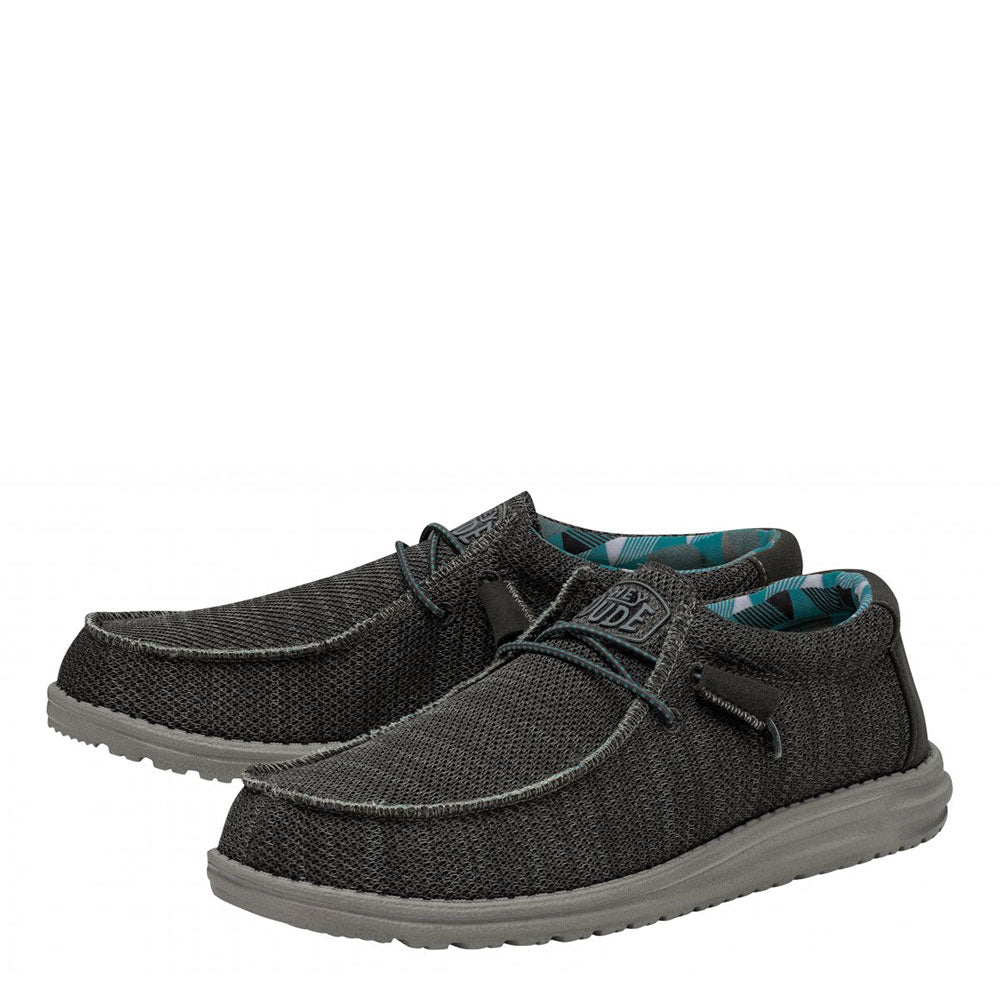 Scarpe Uomo HEY DUDE linea Wally Sox colore Charcoal