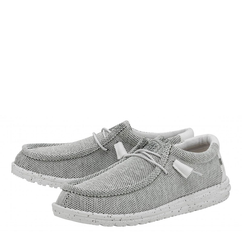 Scarpe Uomo HEY DUDE linea Wally Sox colore Stone White