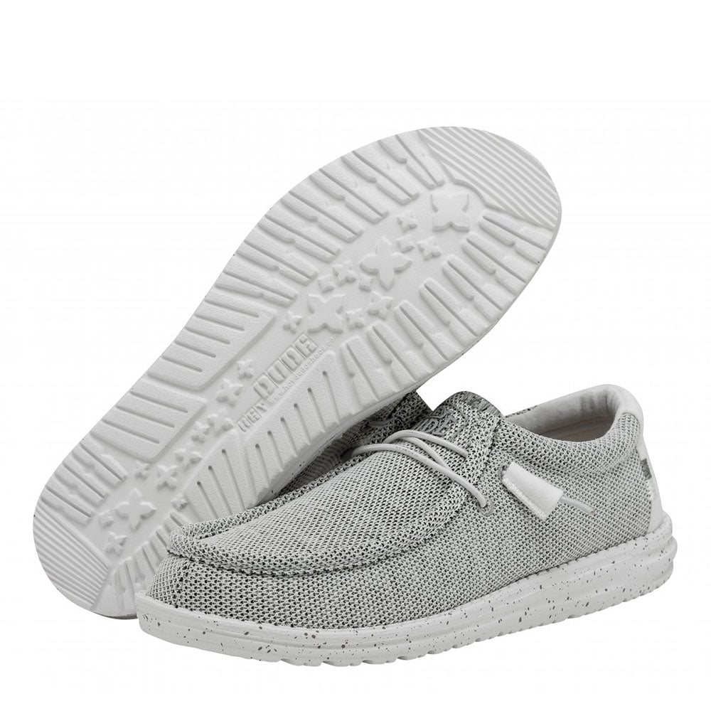Scarpe Uomo HEY DUDE linea Wally Sox colore Stone White
