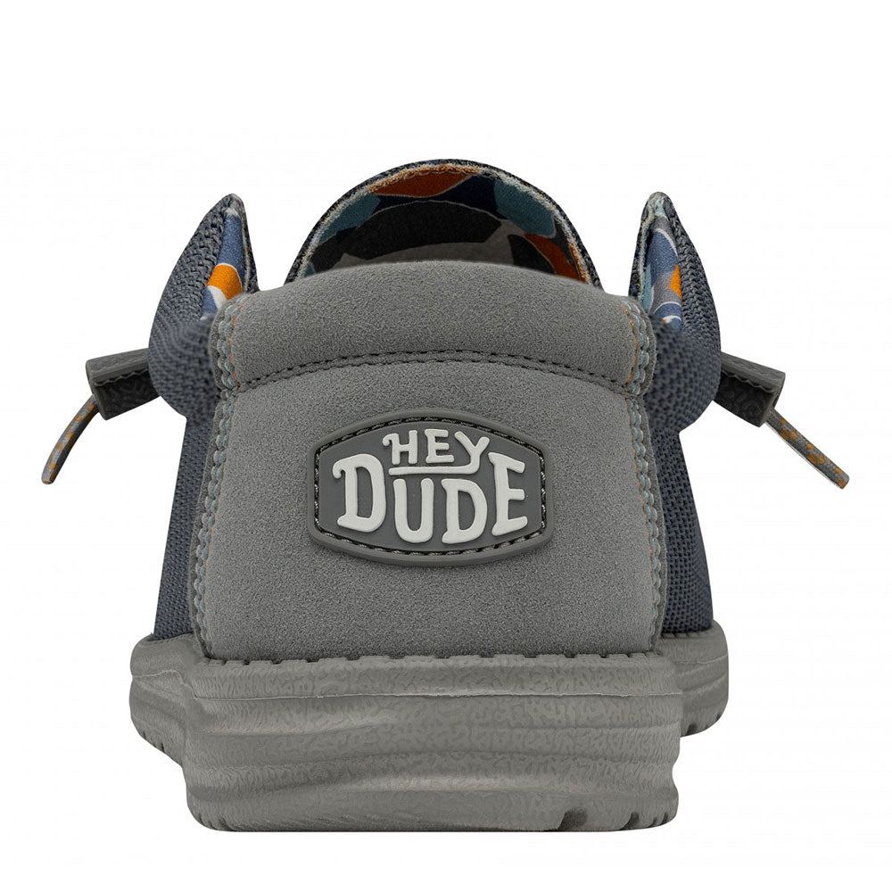Scarpe Uomo HEY DUDE linea Wally Sox Triple Needle colore Blue Shadow