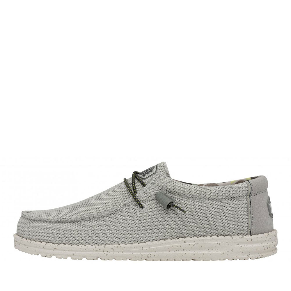 Scarpe Uomo HEY DUDE linea Wally Sox Triple Needle colore Fog
