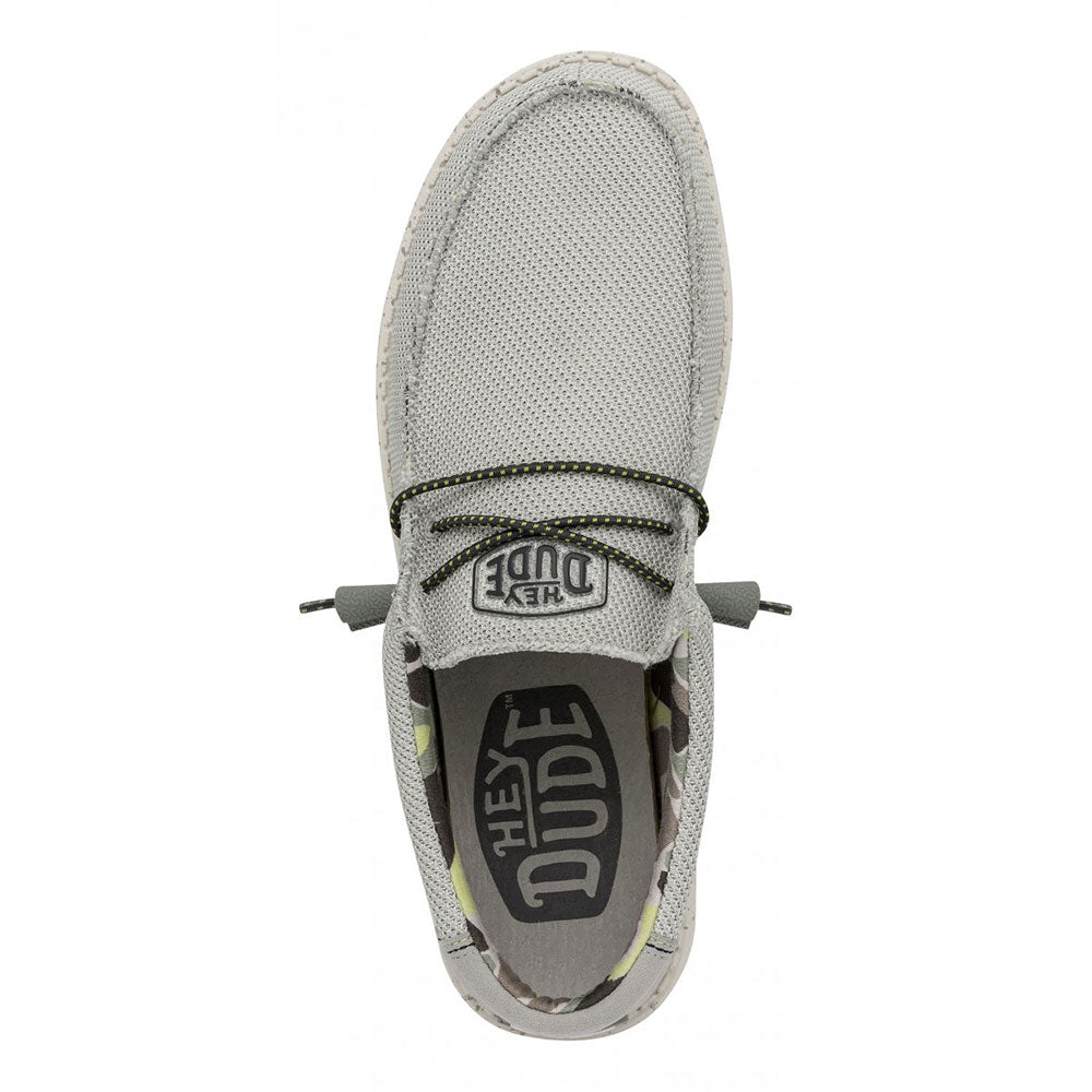 Scarpe Uomo HEY DUDE linea Wally Sox Triple Needle colore Fog