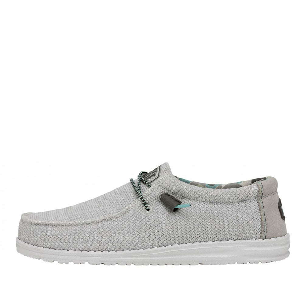 Scarpe Uomo HEY DUDE linea Wally Sox Triple Needle colore Star White