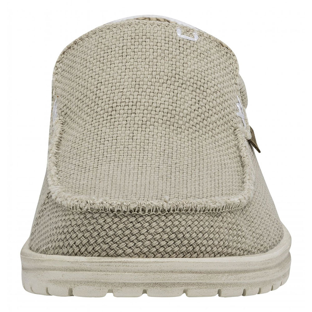 Scarpe Uomo HEY DUDE linea Mika Braided colore Off White