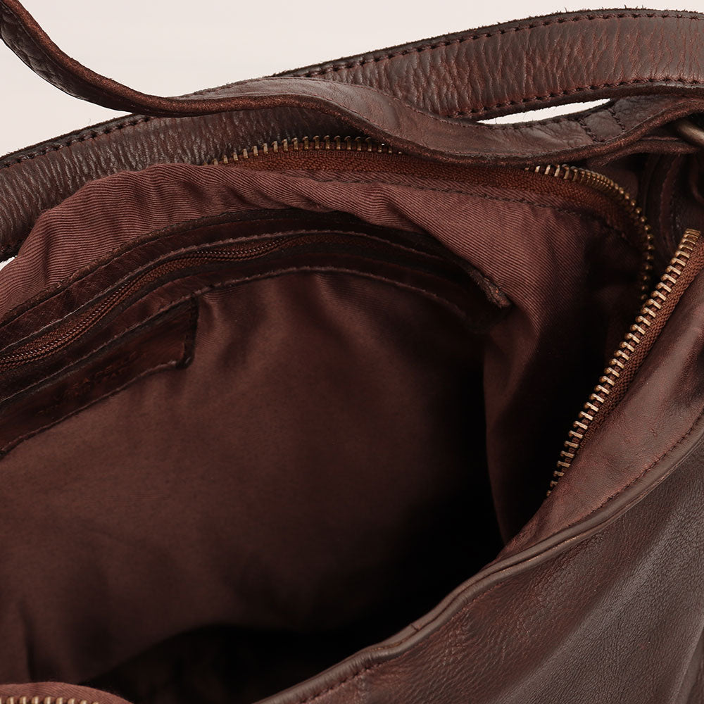 Borsa Donna a Spalla GIANNI CONTI in Pelle Marrone
