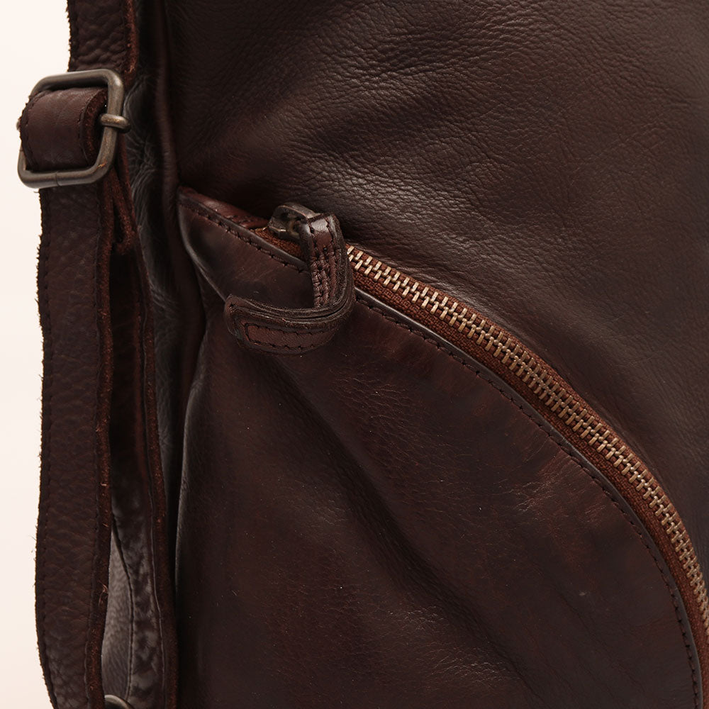 Borsa Donna a Spalla GIANNI CONTI in Pelle Marrone