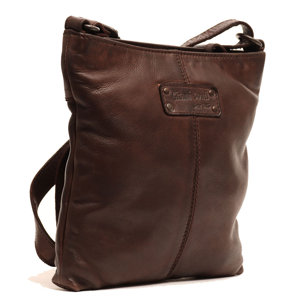 Braune Herren-Ledertasche – Gianni Conti Vintage-Linie