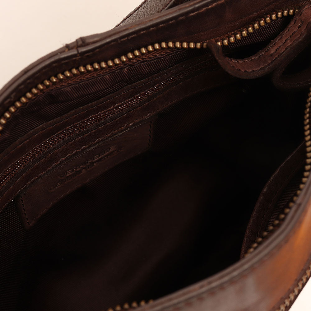 Braune Herren-Ledertasche – Gianni Conti Vintage-Linie
