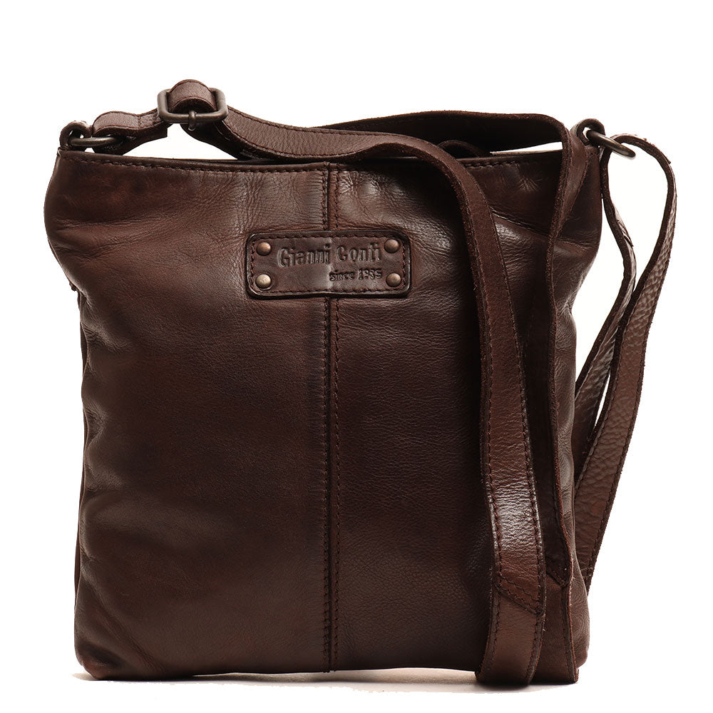 Braune Herren-Ledertasche – Gianni Conti Vintage-Linie
